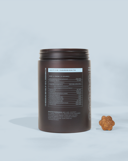 Dog is Human DM-01 The Daily Multivitamin - Human-Grade Dog Vitamins & Supplements - All-in-One Chew with Probiotics, CoQ10, Essential Vitamins for All Breeds & Ages